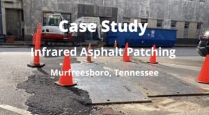Image of a case study of a infrared asphalt patching job in Murfreesboro TN