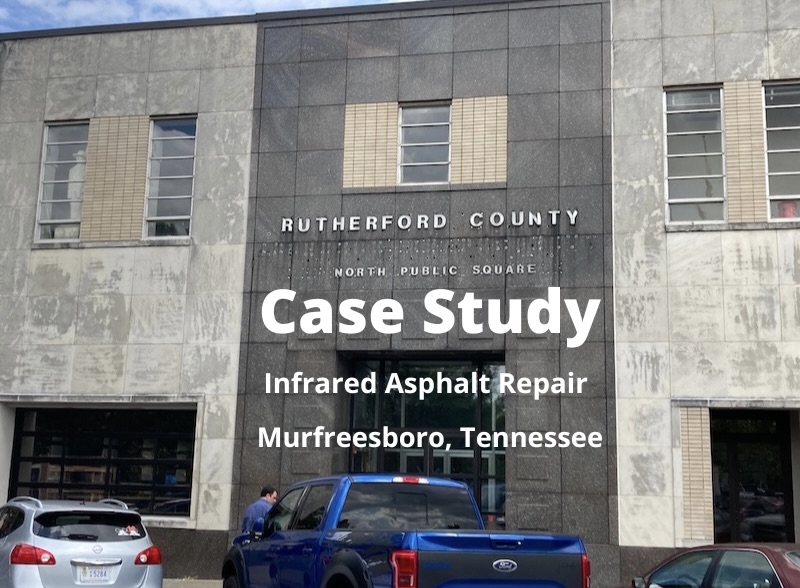 Image of an infrared asphalt repair case study in Murfreesboro Tennessee
